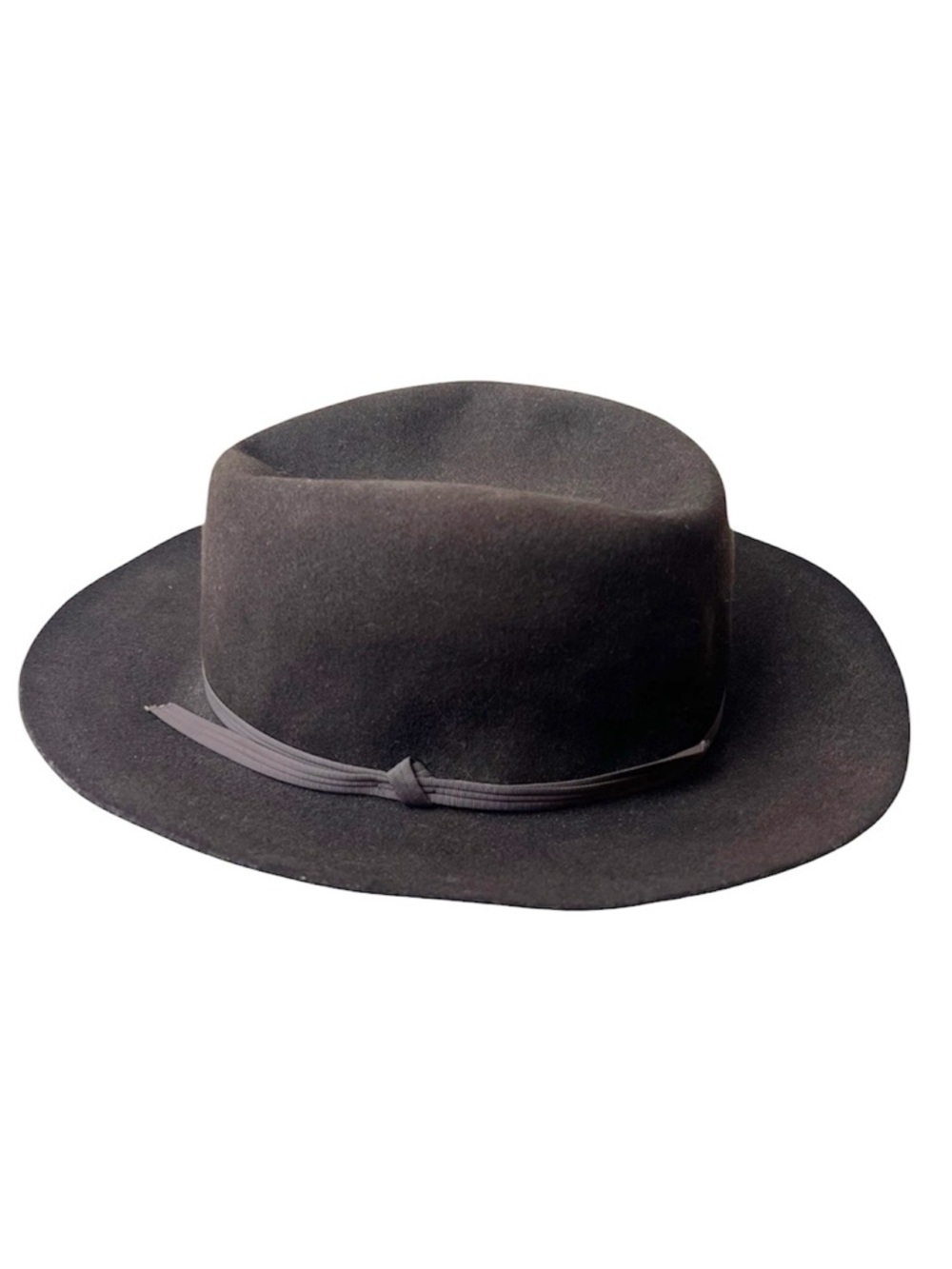 Vintage 80s Banana Republic Safari & Travel Clothing Co Brown Felt Fedora Hat